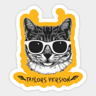 1989 taylors version cat swift Sticker